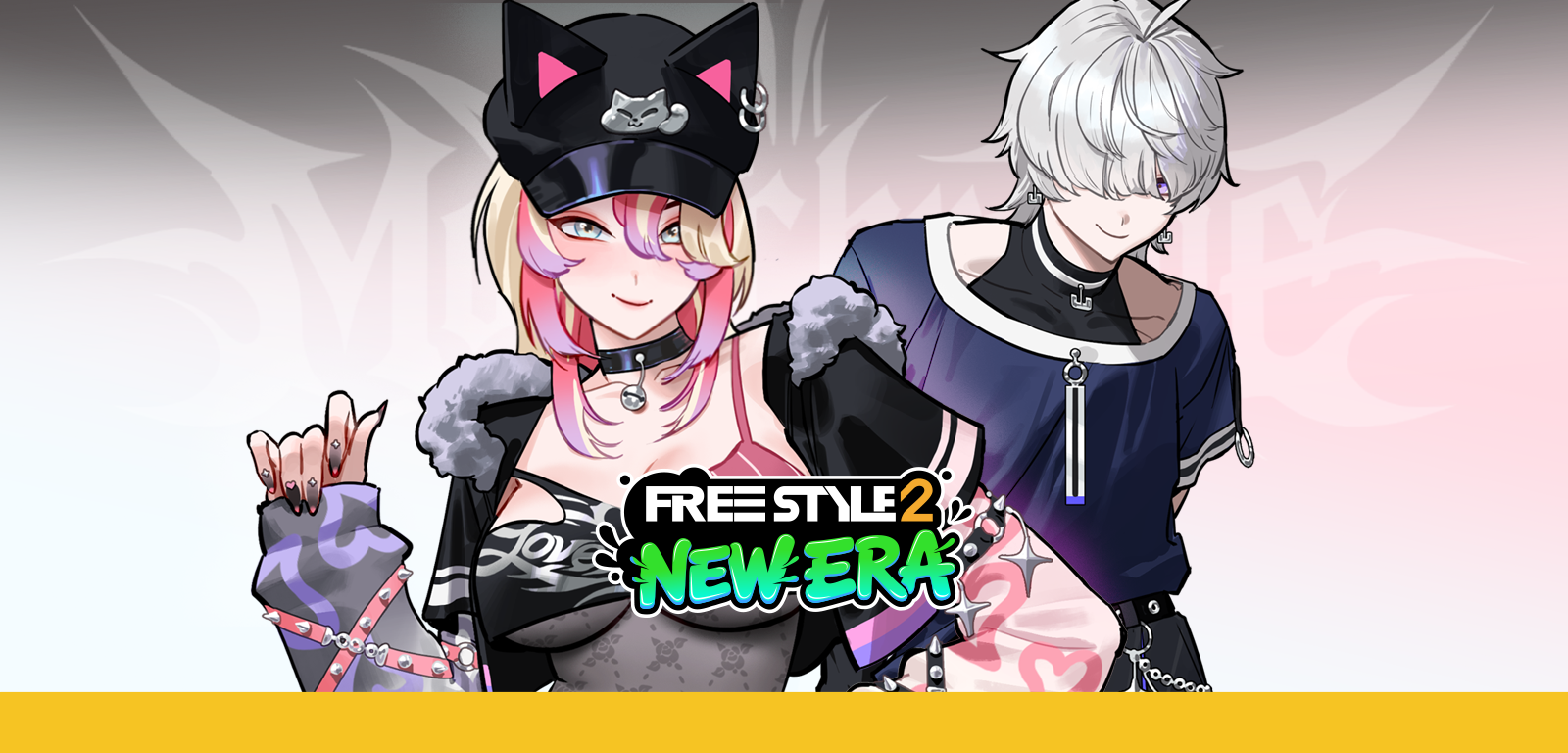 Two FreeStyle 2 characters in streetwear